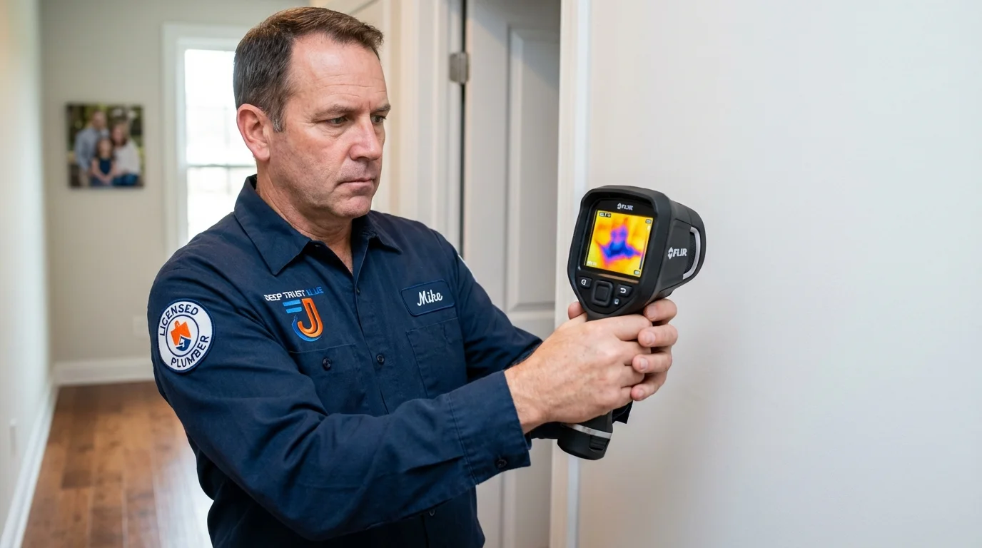 Thermal imaging leak detection by Johns Plumbing LLC in Glasco